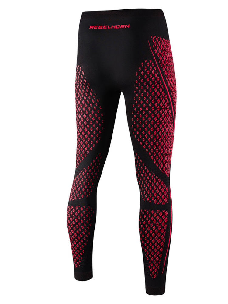 Leginsy termoaktywne Rebelhorn Therm II czarno-czerwone