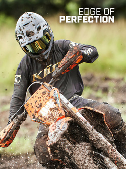 Gogle motocyklowe Klim Edge Off-Road szare ze brązową lustrzaną szybką