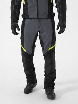Spodnie motocyklowe tekstylne Shima Rush 2.0 Vent czarno-szare-fluo