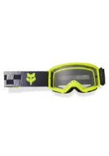 Gogle motocyklowe dziecięce Fox Main Collection z lustrzaną szybką, czarno-żółte