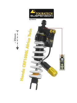 Amortyzator obniżający zawieszenie o 25 mm  Extreme Touratech do Honda CRF1000L Africa Twin (18-22)