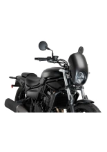 Szyba motocyklowa turystyczna PUIG Anarchy Kawasaki Eliminator 500 (24-)/ Eliminator 500 SE (24-) czarna matowa