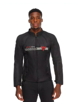 Kurtka motocyklowa tekstylna Dainese Herosphere Air Tex czarno-czerwono-biała