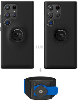 Zestaw do biegania: etui na telefon Samsung Galaxy S24 Ultra + opaska sportowa Quad Lock