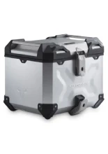 Zestaw: kufer centralny TRAX ADV + stelaż Street-rack SW-Motech Yamaha Tracer 7/ GT (RM55, RM56) (25-) srebrny [poj.: 38l]
