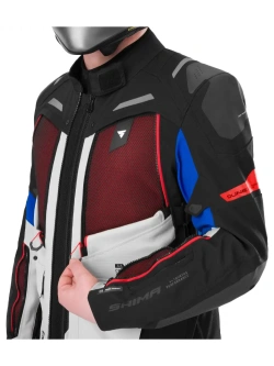 Kurtka motocyklowa tekstylna Shima Dune 2.0 G2 czarno-biało-niebieska