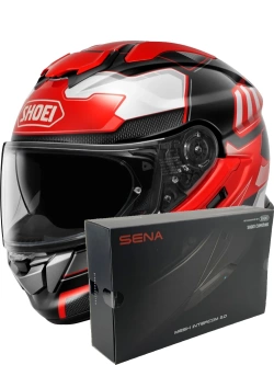 Zestaw: kask integralny Shoei GT-Air 3 Agility TC-1 czarno-czerwony + dedykowany interkom motocyklowy Sena SRL 3