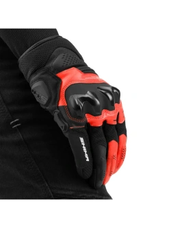 Rękawice motocyklowe Shima Spark 3.0 czarno-fluo czerwone