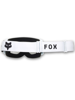 Gogle motocyklowe Fox Main Core z przezroczystą szybą, białe