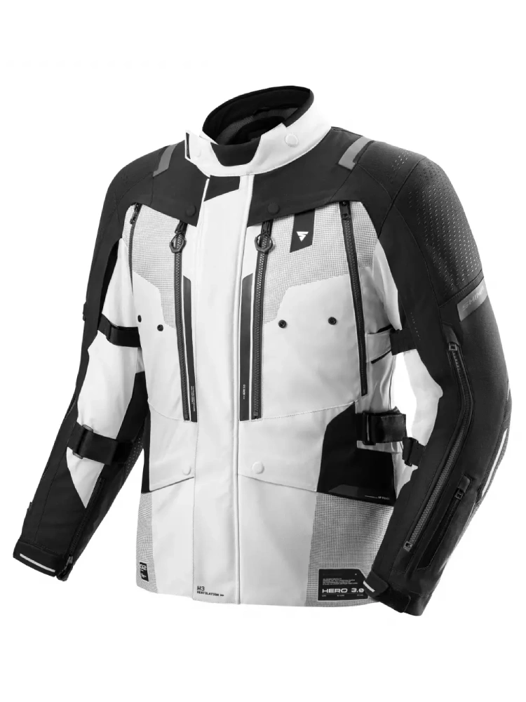 Kurtka motocyklowa tekstylna Shima Hero 3.0 G2 szaro-czarna