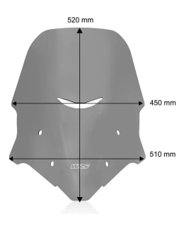 Szyba motocyklowa WRS Caponord Benelli TRK 702/ X (23-) przyciemniana