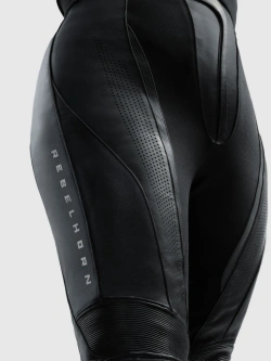 Spodnie motocyklowe damskie skórzane Rebelhorn Diva czarne