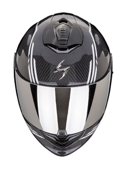 Kask integralny Scorpion Exo-1400 Evo II Carbon Air Reika czarno-biały