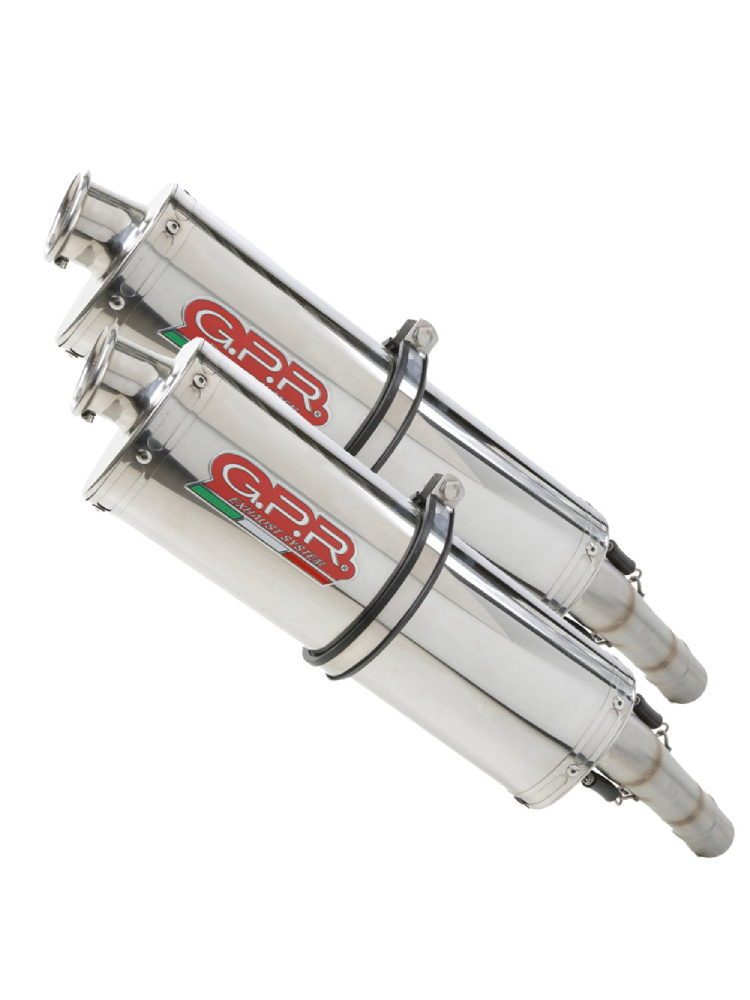 Podwójny tłumik G.P.R Trioval [Slip-On, Stainless Steel] - Honda VTR 1000 F Firestorm [97-07]