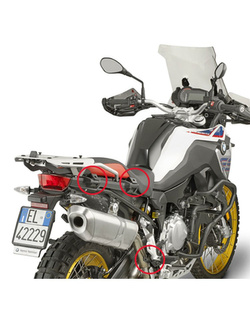 Stelaż kufrów bocznych Monokey, Retro-Fit GIVI BMW F 750 GS/ 850 GS (18-23)/ Adventure (19-23)/ 800 GS/ 900 GS Adventure (24-)