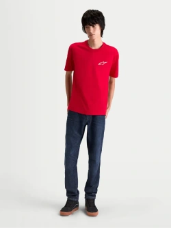 Koszulka z krótkim rękawem Alpinestars Combo Back CSF czerwona