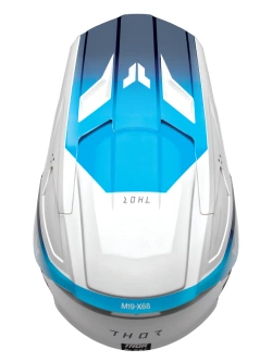 Kask enduro dziecięcy Thor Fleet Storm biało-niebieski