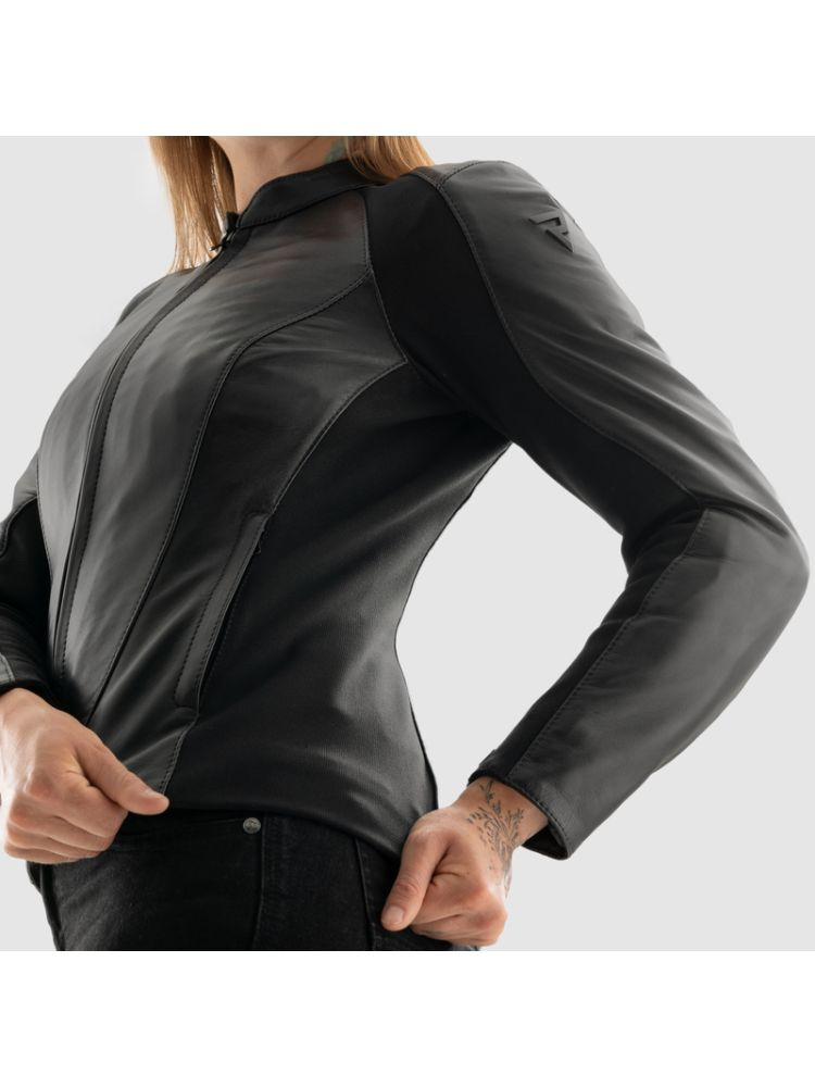 Kurtka motocyklowa damska skórzana Rebelhorn Siena czarna