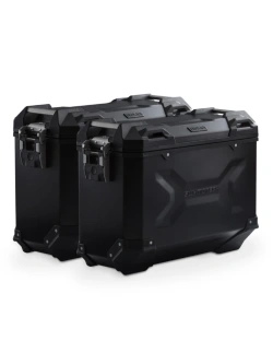 Zestaw: kufry boczne + stelaże PRO TRAX ADV SW-Motech Yamaha Tracer 7/ GT (RM55, RM56) (25-) czarne [poj.: 2 x 37 L]