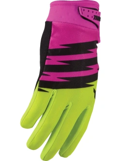 Rękawice cross dziecięce Thor Launchmode Shockie różowe-fluo
