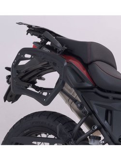 Zestaw: kufry boczne + stelaże PRO TRAX ADV 45/37 L do motocykla Voge 650DS R810C / 650 DSX (21-) srebrne [pojemność 45 + 37 L]