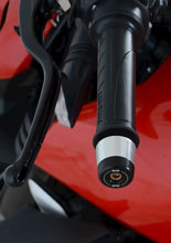 Koncówki kierownicy motocyklowej R&G Racing Ducati Streetfighter/Multistrada (wybrane modele) srebrno-czarne