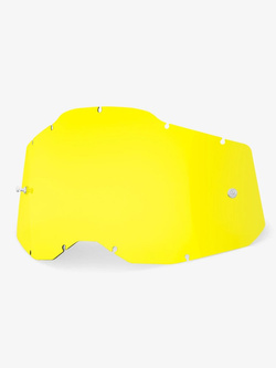 Szybka do gogli 100% Racecraft2, Accuri2 i Strata2 żółta