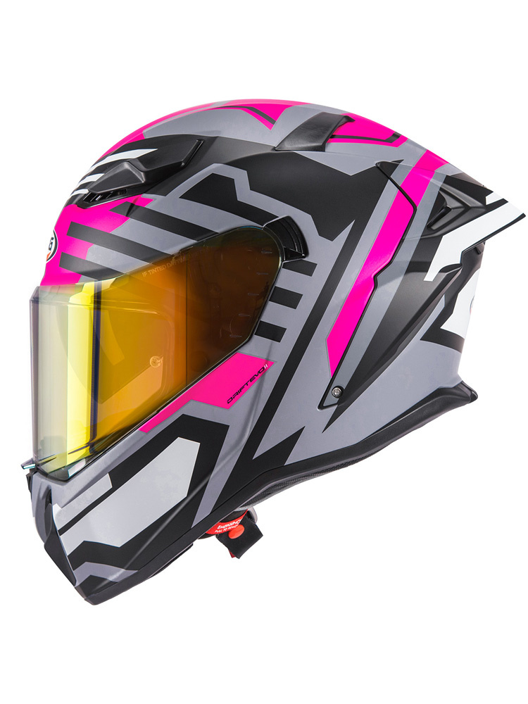 Kask integralny Caberg Drift Evo II Horizon czarno-szaro-różowy
