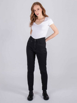 Jeansy motocyklowe damskie Knox Scarlett Skinny Fit czarne