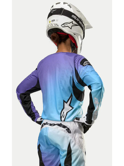 Bluza cross damska Alpinestars MX Stella Fluid biało-niebieska