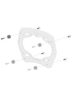 Zestaw: kufry boczne + stelaże PRO ABS Aero System Sw-Motech do Suzuki GSX 1300 R Hayabusa WEJ0 (20-) [pojemność: 2 x 25 L]