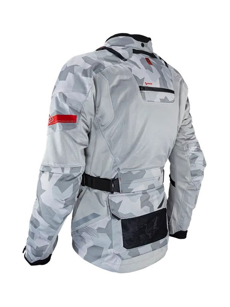 Kurtka motocyklowa tekstylna Leatt ADV FlowTour 7.5 szara