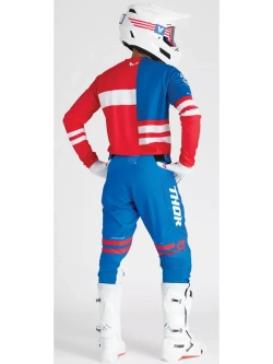 Bluza enduro Thor Launchmode Patriot czerwono-biało-niebieska