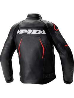 Kurtka motocyklowa skórzana Spidi Evorider 2 czarno-czerwona