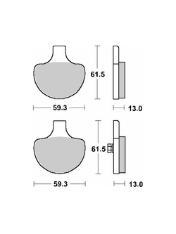 KLOCKI HAMULCOWE SBS 579 H.HF