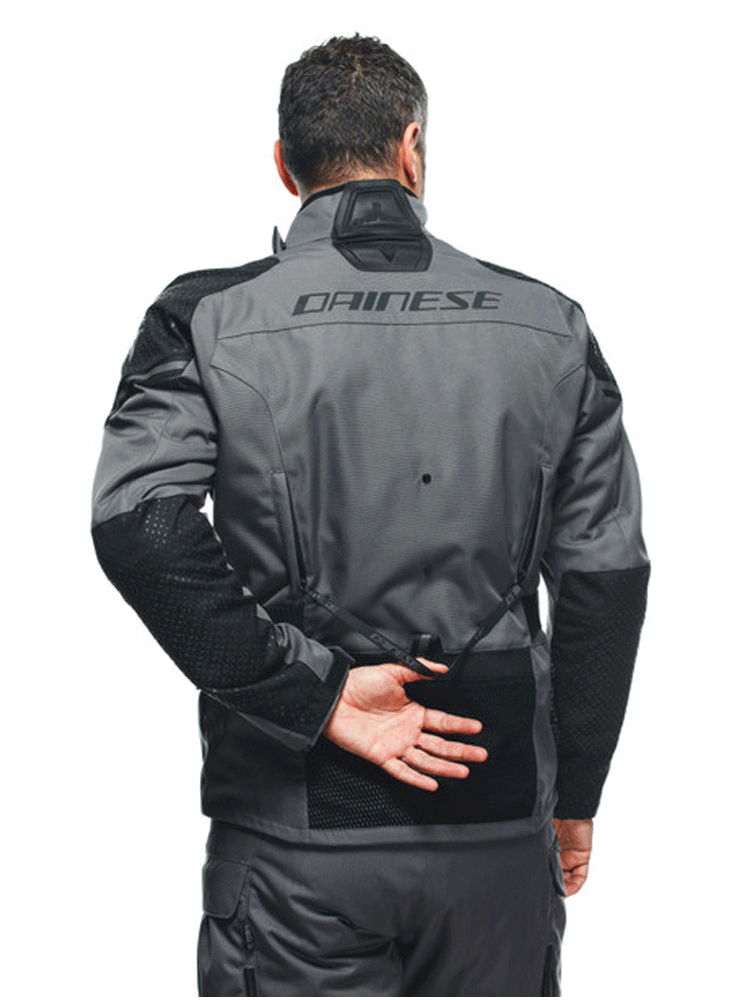 Kurtka motocyklowa tekstylna Dainese Ladakh 3L D-Dry szaro-czarna