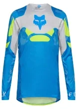 Bluza enduro Fox Flexair Tactile niebiesko-szara-fluo
