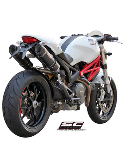 Podwójny tłumik SC-Project GP-Tech Carbon - Ducati Monster 696 [09-14]
