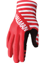 Rękawice cross Thor Hallman Mainstay Slice biało-czerwone