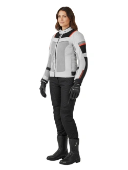 Kurtka motocyklowa damska tekstylna REV’IT! Tornado 3 szaro-czarna