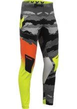 Spodnie cross Thor Sportmode Recon czarno-pomarańczowo-żółte