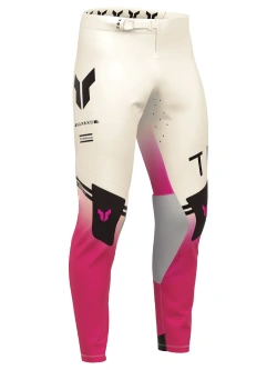 Spodnie cross Thor Sportmode Carbon biało-różowe