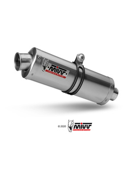 Tłumik motocyklowy Slip-On Line (Oval) MIVV do Suzuki GSF 600 Bandit (00-04) srebrny