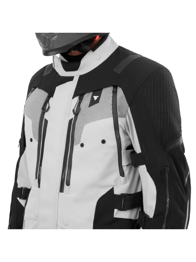 Kurtka motocyklowa tekstylna Shima Hero 3.0 G2 szaro-czarna