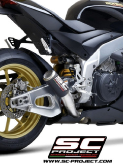 Tłumik motocyklowy SC-Project CR-T Aprilia RSV 4 (21-) włókno węglowe 