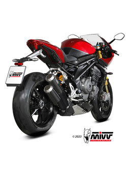 Tłumiki motocyklowe Slip-On Line (MK3) MIVV do Triumph Speed Triple 1200 RR / RS (21-) carbon
