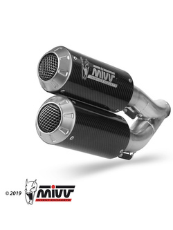 Tłumiki motocyklowe Slip-On Line (MK3) MIVV do KTM Superduke 1290 (14-19) carbon