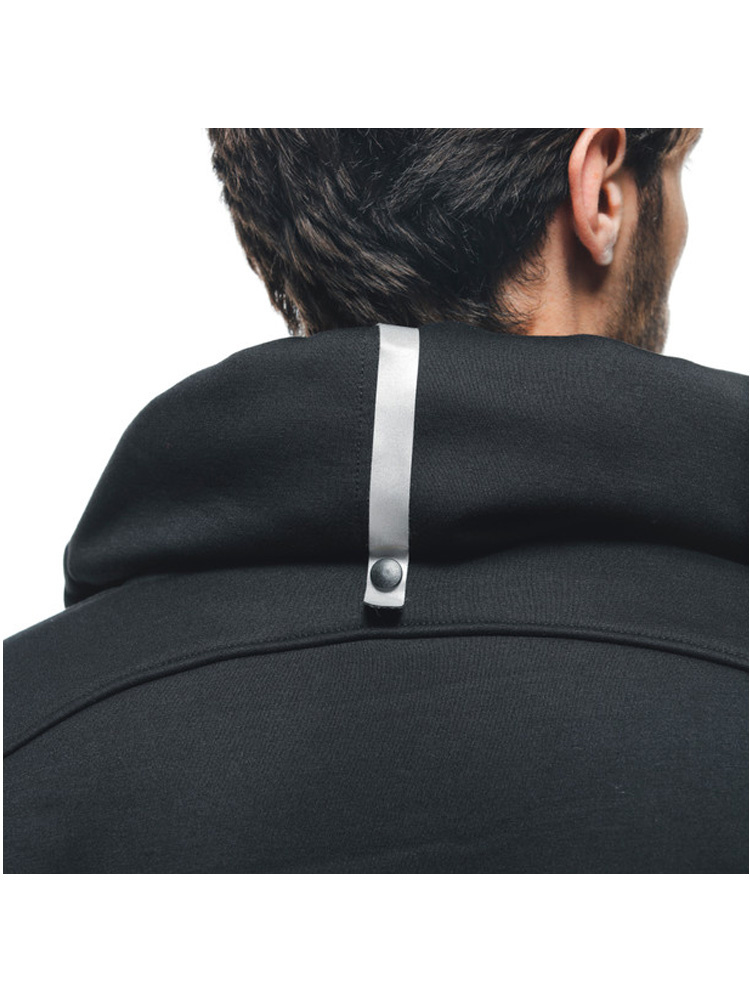 Bluza motocyklowa z kapturem Dainese Daemon-X Safety zapinana na zamek, czarno-biała