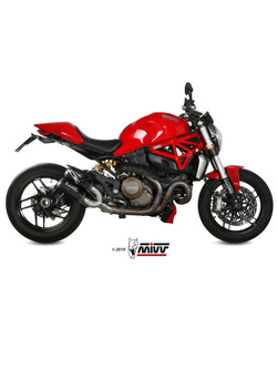 Tłumiki motocyklowe Slip-On Line (MK3) MIVV do Ducati Monster 1200 / S (14-16) carbon