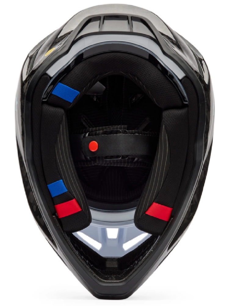 Kask enduro Fox V3 Rs Ghost czarno-biały